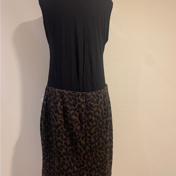 Worthington Black and Brown Animal Print Pencil Skirt - Picture 2 of 8